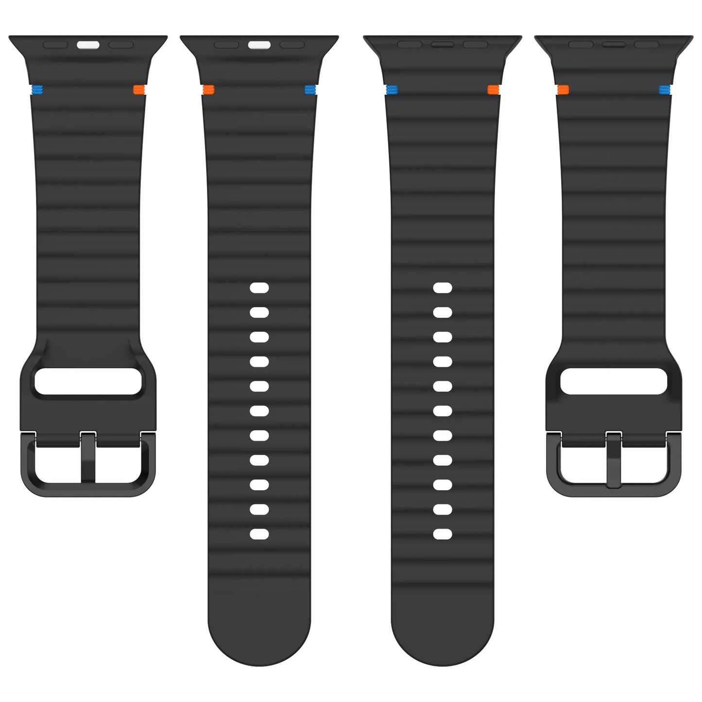 Silicone Strap for Apple watch Ultra Band 49mm 46mm 45mm 42mm 44mm 40mm 41mm correa bracelet belt iWatch series 10 9 8 6 7 5 SE