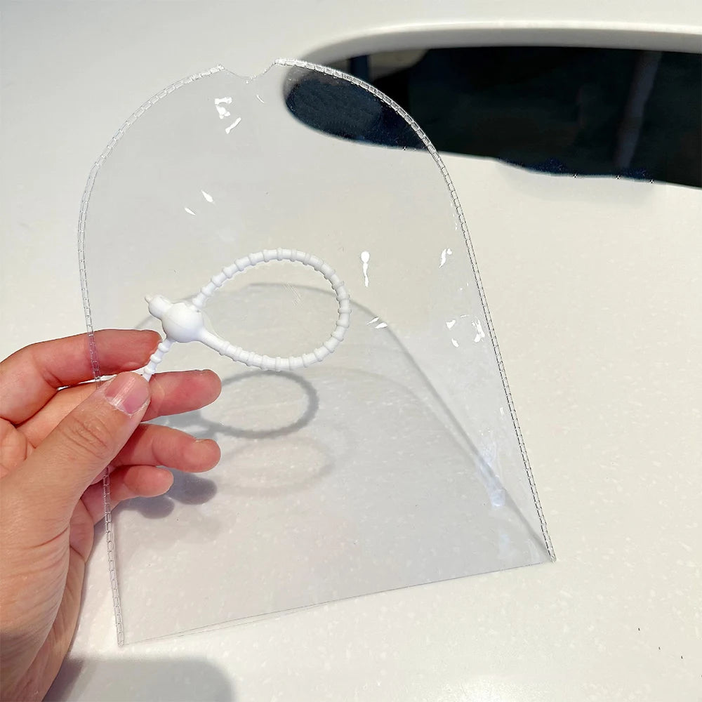 Hot Transparent Mystery Box Keychain Organizer Box Doll Storage Case Dust Bag Doll Raincoat Jacket Bag Pendent Storage Pouch PVC