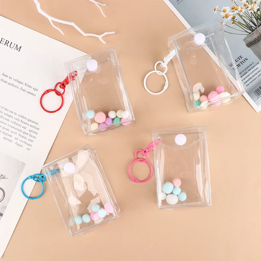 Transparent PVC Mystery Box Organizer Box Keychain Bag Protect Mystery Toy Storage Case for Jasmine Bubble Matt Doll Toy