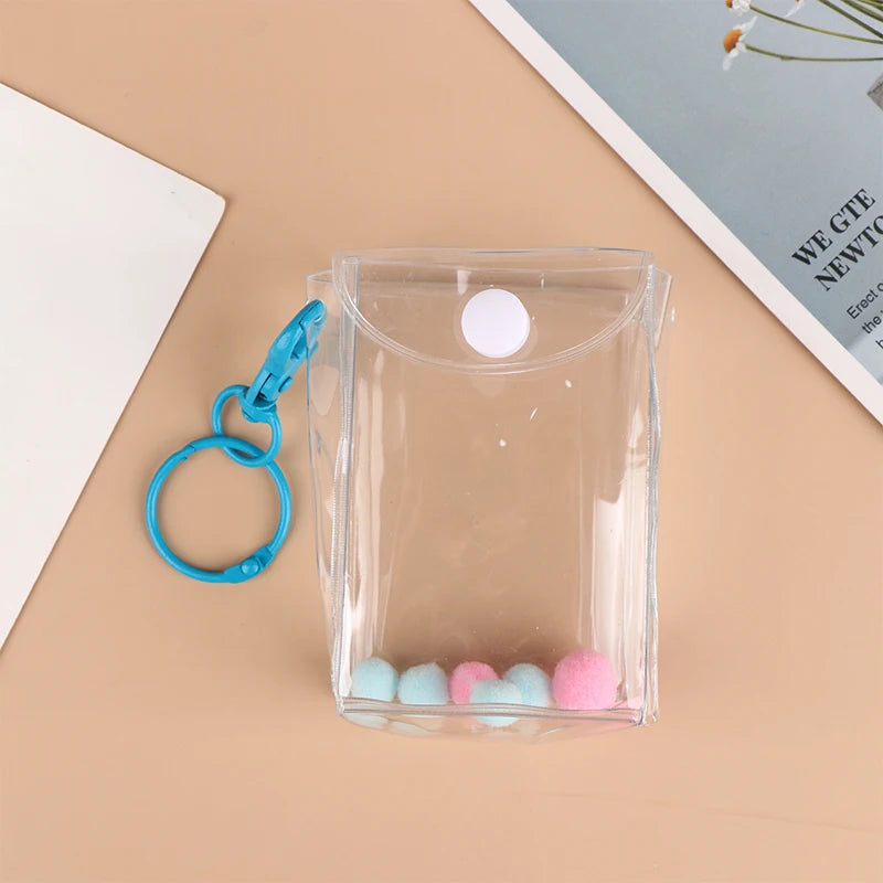 Transparente PVC-Überraschungsbox, Organizer-Box mit Schlüsselanhänger, schützt Mystery-Spielzeug, Aufbewahrungskoffer für Jasmine Bubble Matt Doll Toy 