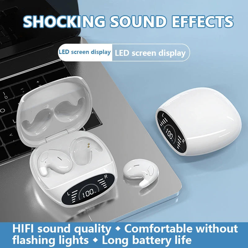 Sleep Invisible Earphones Ipx5 Waterproof Noise Reduction Wireless Bluetooth With Microphone For Iphone Huawei Samsung New 2025