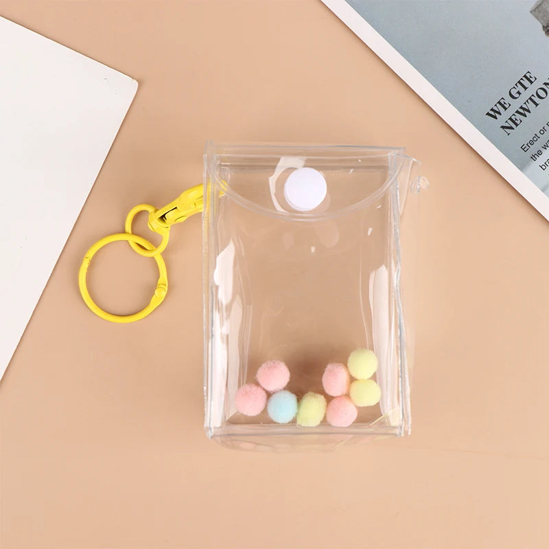 Transparente PVC-Überraschungsbox, Organizer-Box mit Schlüsselanhänger, schützt Mystery-Spielzeug, Aufbewahrungskoffer für Jasmine Bubble Matt Doll Toy 