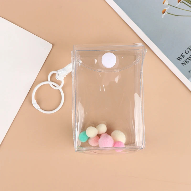 Transparente PVC-Überraschungsbox, Organizer-Box mit Schlüsselanhänger, schützt Mystery-Spielzeug, Aufbewahrungskoffer für Jasmine Bubble Matt Doll Toy 