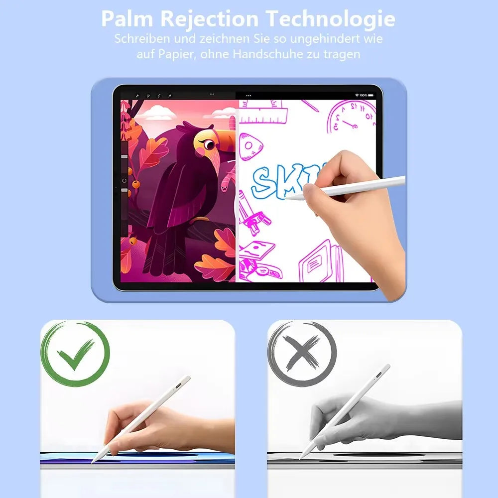 Stylus-Stift für Apple Pencil mit LED-Stromanzeigen, Palm Rejection Touch Pencil für 2022 2021 2020 2019 2018 iPad Pencil 