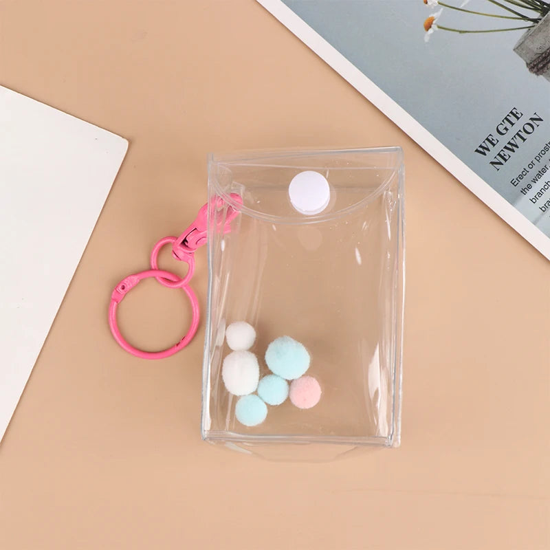 Transparent PVC Mystery Box Organizer Box Keychain Bag Protect Mystery Toy Storage Case for Jasmine Bubble Matt Doll Toy