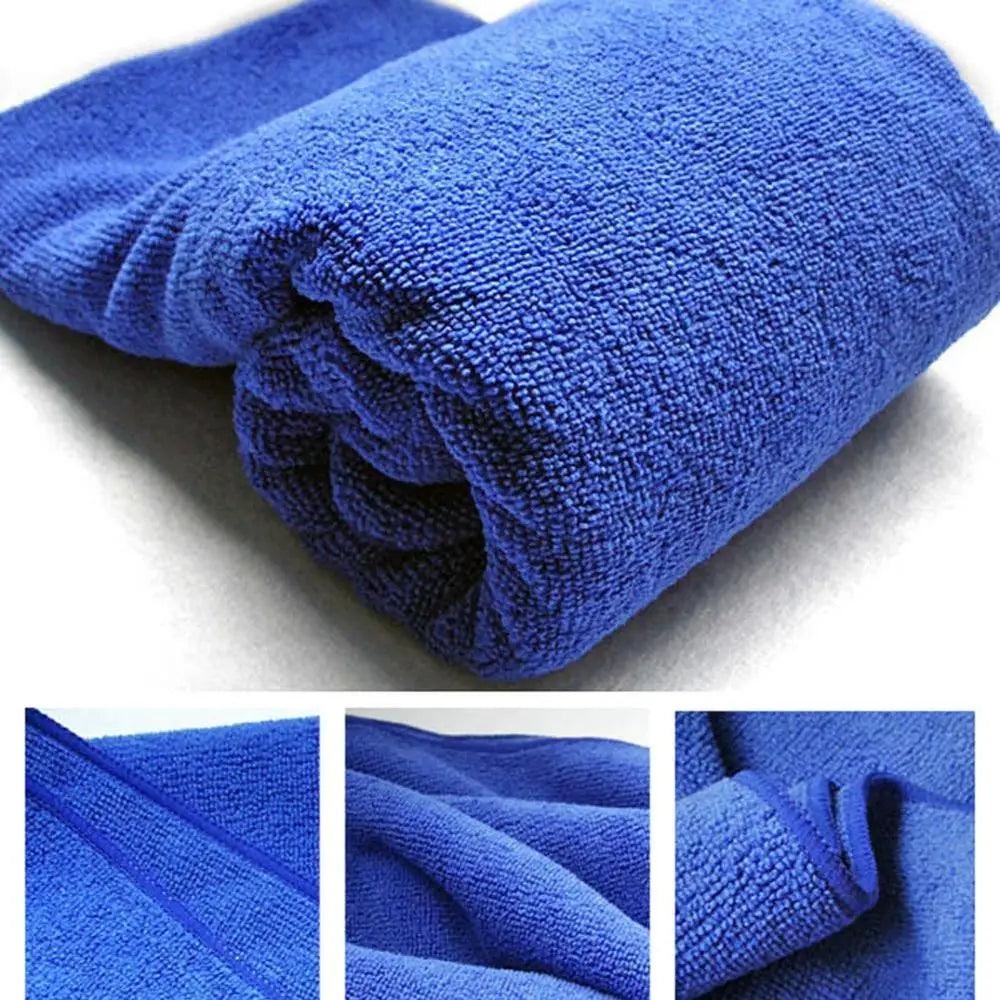 60X160CM Blue Large Microfibre Cleaning Auto Car Detailing Soft Cloths Wash Towel Duster Tool For car washing Drying Polishing