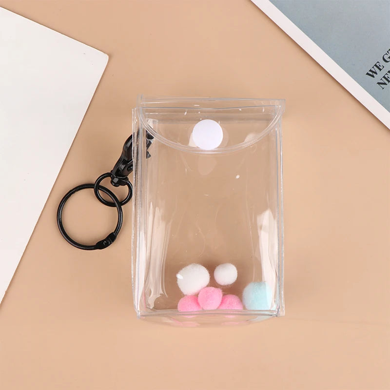 Transparente PVC-Überraschungsbox, Organizer-Box mit Schlüsselanhänger, schützt Mystery-Spielzeug, Aufbewahrungskoffer für Jasmine Bubble Matt Doll Toy 