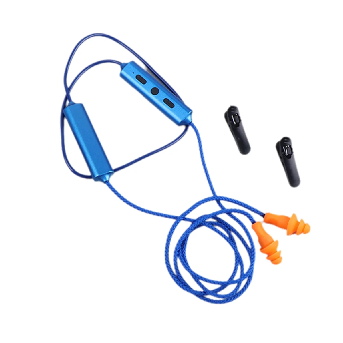 Ear Plugs Bluetooth Earphone for Work, Noise Suppression, Hearing Protection,Construction Sites, Noisy Places Blue