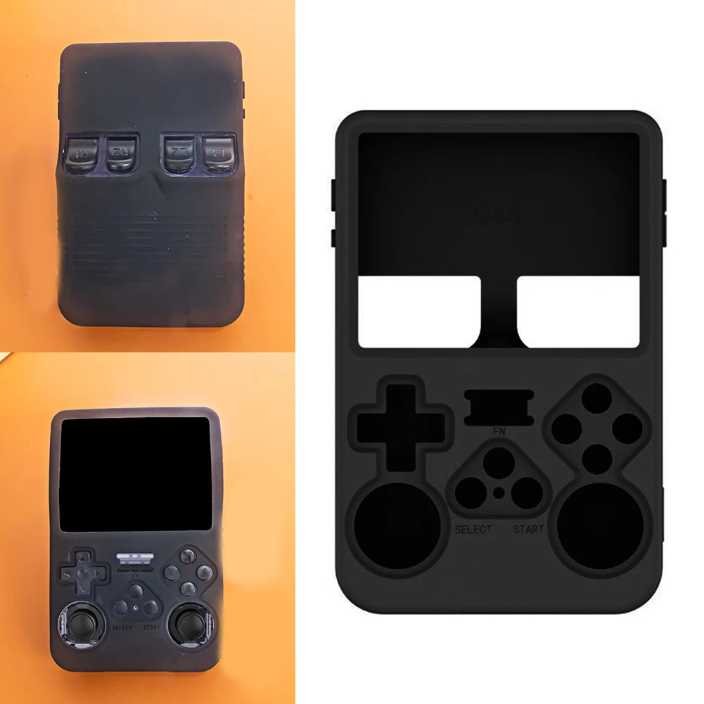 Gaming Console Silicone Case Anti-Slip Shock Proof Dustproof Soft Shell For R36S Handheld Game Console Protective Accessories