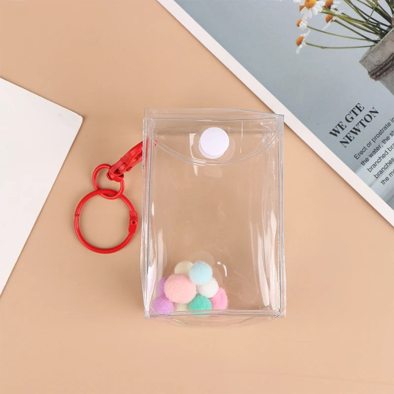 Transparent PVC Mystery Box Organizer Box Keychain Bag Protect Mystery Toy Storage Case for Jasmine Bubble Matt Doll Toy