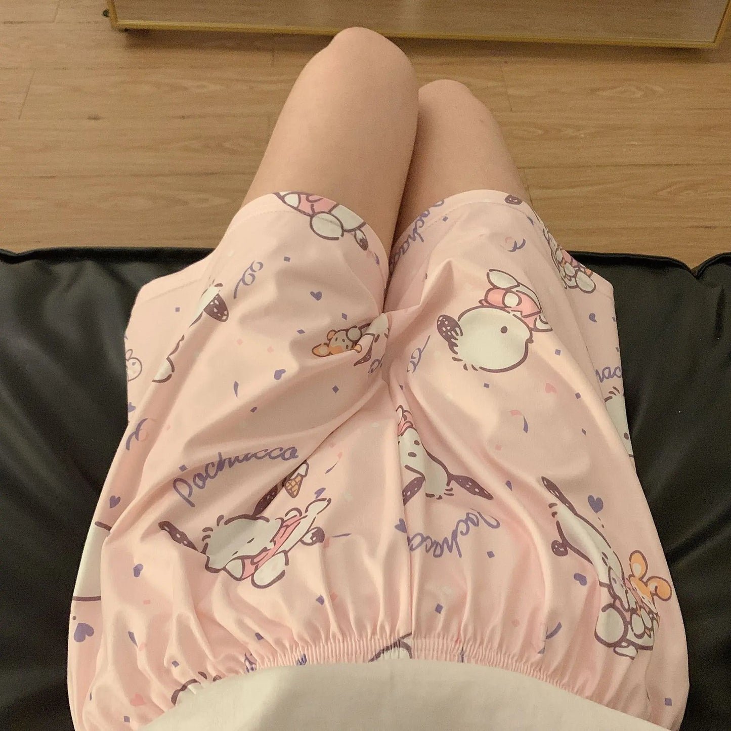 Sanrio Summer Cute Cartoon Home Pants Women's Casual Loose Shorts Can Be Weared New Style Home Kitty Pajamas