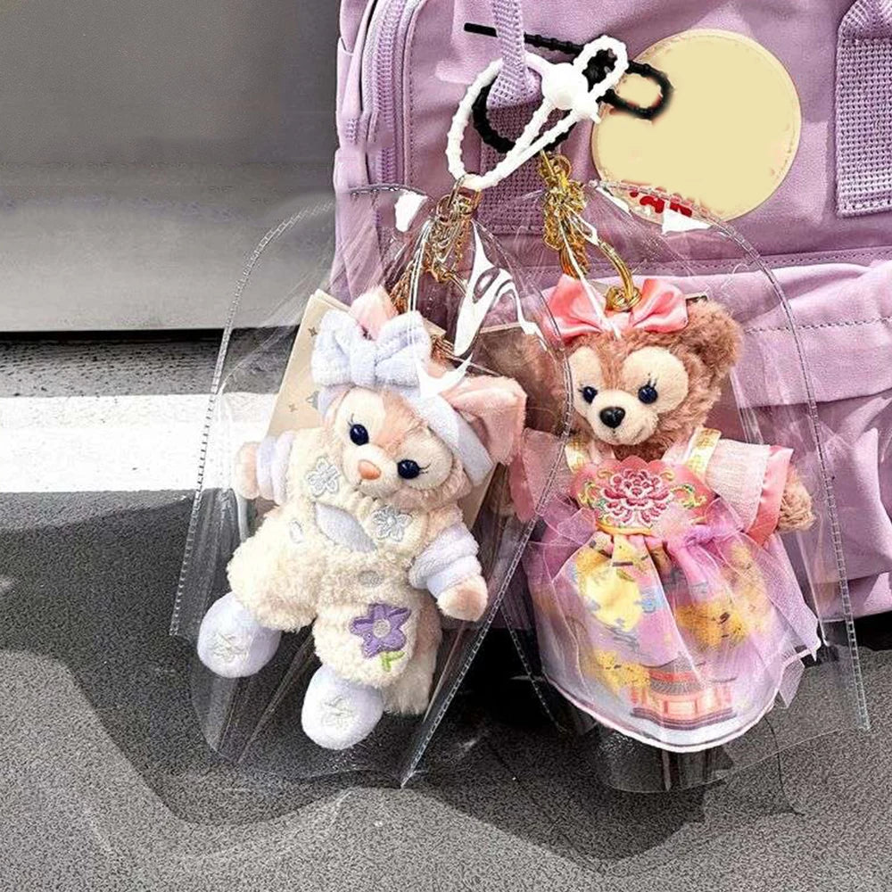 Hot Transparent Mystery Box Keychain Organizer Box Doll Storage Case Dust Bag Doll Raincoat Jacket Bag Pendent Storage Pouch PVC